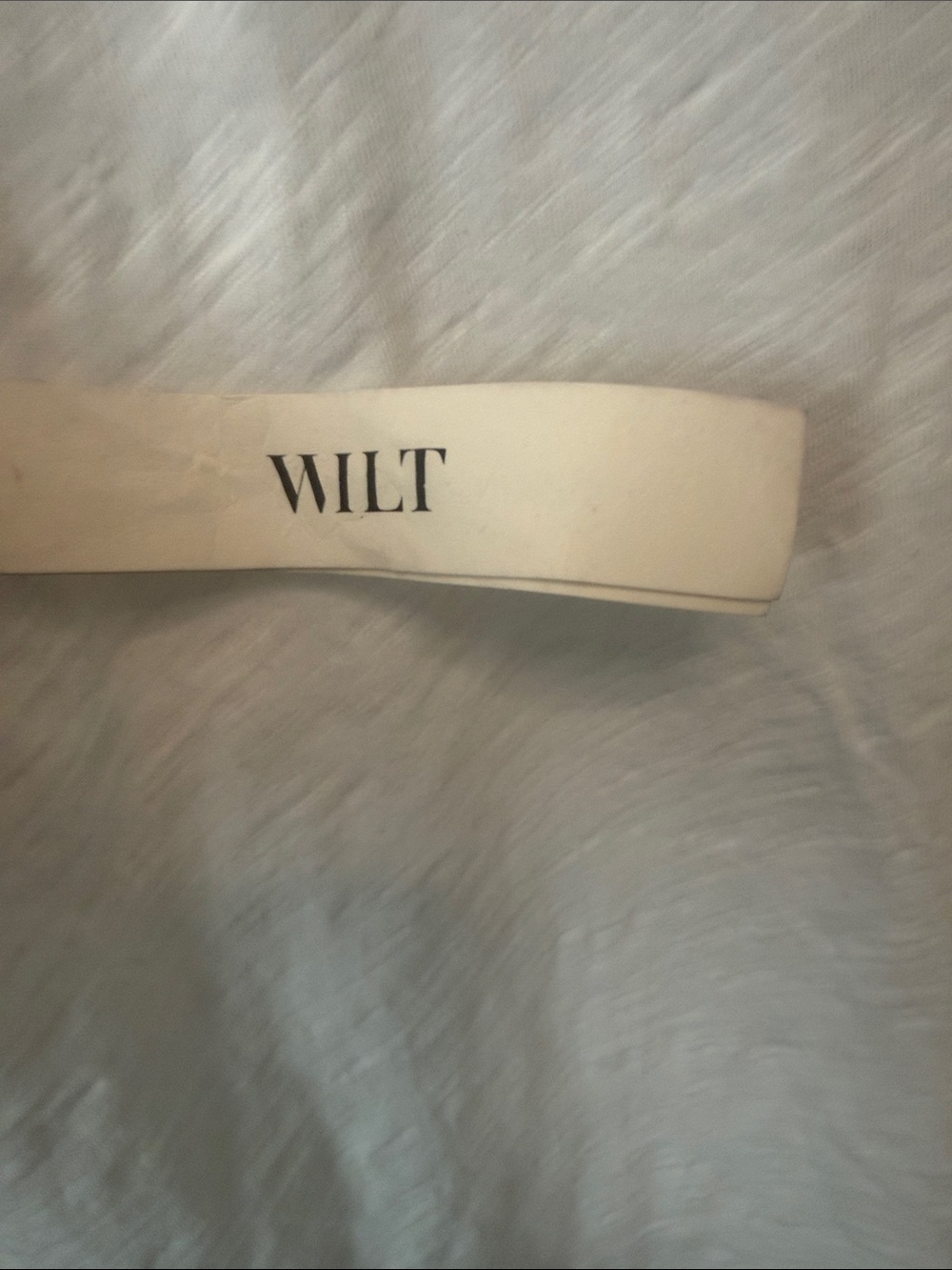 Wilt White V-Neck Short Sleeve Slub Top - Picture 4 of 7